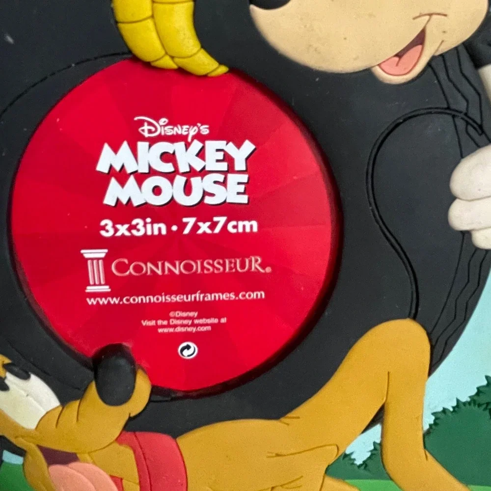 Disney Mickey Mouse Pluto Tire Swing 3x3 Picture Frame Connoisseur 3D Rubberized